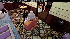 wife makes me a meal so i gave her my cock