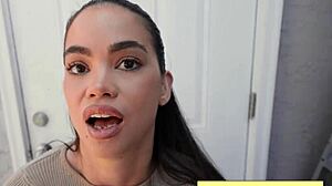 i watch sexy hot brunette angelina moon sucking huge fat dick and sliding it deep in her shaved pussy