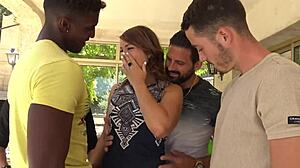 lexie 29ans bombshell in gang-bang with four guys 😍