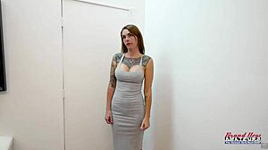 Hey, inked brunette hottie parker skyes rubs her twat with toys and sucks a big cock for cum in mouth