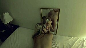 Training my girlfriend to take two cocks.