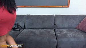 Ebony bbw amateur interviewed by american talent scout