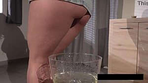 Piss Spitting Sweetie With Toys And Pussy Lips!