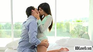 lovely teen ava taylor gets pussy railed in glamour blowjob oral