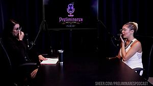 Best Moments of Barbara Sol on Preliminares Podcast with Bia Hot - Part 3 on Sheer Red