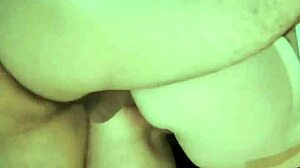 Pregnant Wife Sits on Big Pussy with Cum on Ass