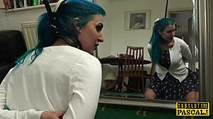 British sub in interracial threeway