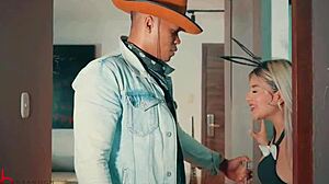 Hardcore Interracial Halloween Night with Petite 18+ and BBC Star Brandon Cruz