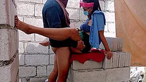pinay teen student gets drilled hard by construction workers