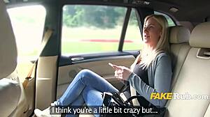 Big Tits Dominate in Wild Taxi Ride. Czech Slut Fucks Hard in Public Car.
