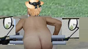 Watch my ass shake in crossdress