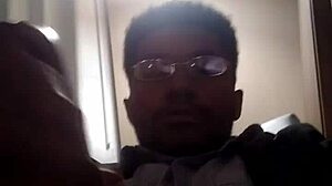 watch this amateur guy masturbating his big black monster cock at home