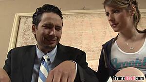Tranny Babysitter Amy Daly Dominates with Intense Action