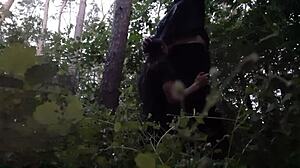 I fuck my stepsister in the mouth in the woods so her boyfriend doesnt catch us