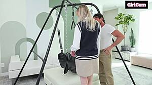 Stepdad Punishes Amber Moore's Tight Pussy With Big Cock