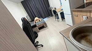 stepson caught stepmother with doll russian with talk