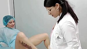 Roommates lesbians rub pussies to orgasm intensely