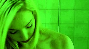 Beautiful Lesbian Rimmed And Fingered In Bathroom.