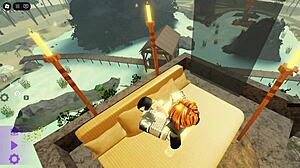 lucky bacon fucks cute girl for roblox teasing