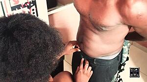 My wife fucks me hard after dressing for work