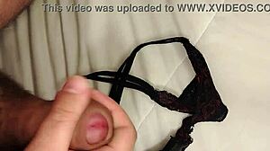 Hey, I came in my mother-in-law’s tiny 18+ panties for her to feel it
