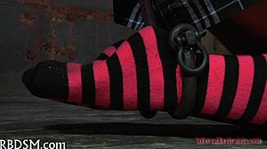 Master Whips Submissive Slave In Intense Sadomasochism Session With Whips And Chains