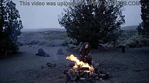 Fantasy baremaidens at campfire?