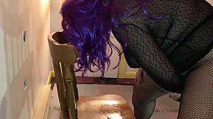 Fucking Big Dildo And Dude Simultaneously!