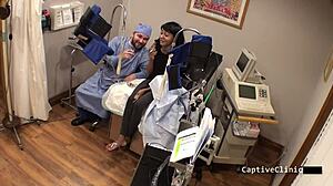 The new guinea pig eliza shields screams in sex with small tits gloves fetish toys 😈