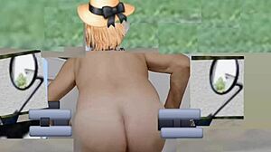 Watch my ass shake in crossdress