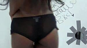 i have glory hole solo fun in black lingerie