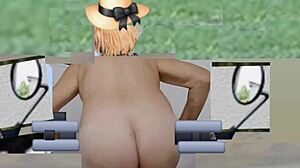 Watch my ass shake in crossdress