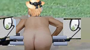 Watch my ass shake in crossdress