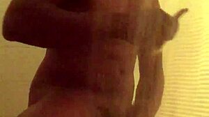 Solo bathing in the shower for relaxation