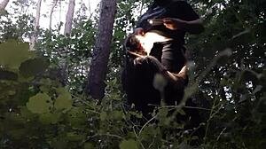 I fuck my stepsister in the mouth in the woods so her boyfriend doesnt catch us