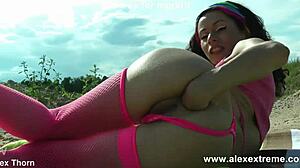 Stacy Bloom Does Self Anal Fisting And Prolapse At Sand Mine!