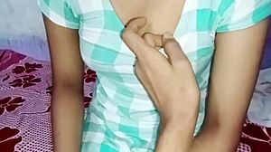 cute indian bhabhi in stockings gets hardcore fucked in front of her sister with clear hindi audio.