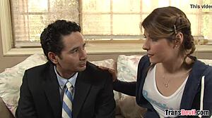 Tranny Babysitter Amy Daly Dominates with Intense Action