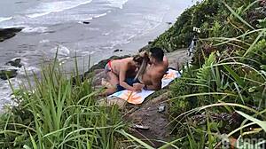 Caught fucking on the beach