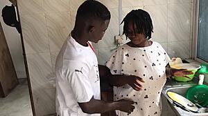 kitchen freestyle sex with sexy ebony maid 😍