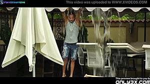 Ayline Brown Fucks Pool Guy Hard