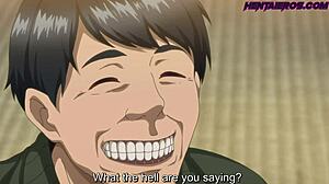 busty milf gets hard treatment with subtitles