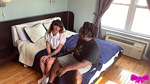 Schoolgirl in Pigtails Dakota Marr as BBC Slut in Hardcore Interracial Sex