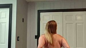 i watch my wife strip to music teasing her big tits