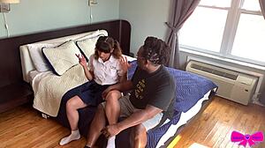 Schoolgirl in Pigtails Dakota Marr as BBC Slut in Hardcore Interracial Sex