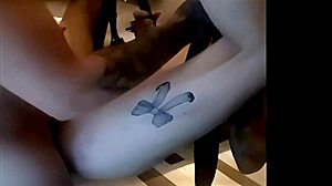 Slave licks sperm from master's ass roughly