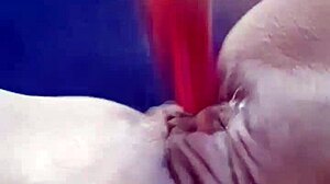 Amateur teen 18+ masturbates with dildo 2