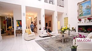 Horny Politician MILF In Stockings Faces Temptations In High Office Parody.