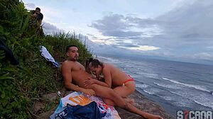 Caught fucking on the beach