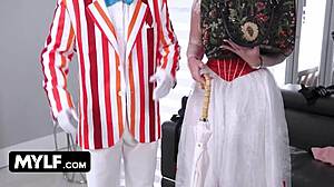 hey, this naughty nanny swaps cum in mary poppins parody